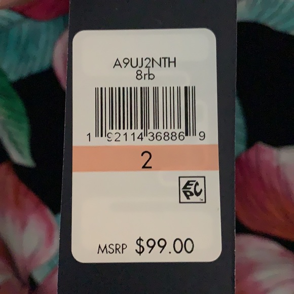 🎉HP 2X🎉Tommy Hilfiger Size 2 Colorful Floral Navy Dress - Picture 4 of 5